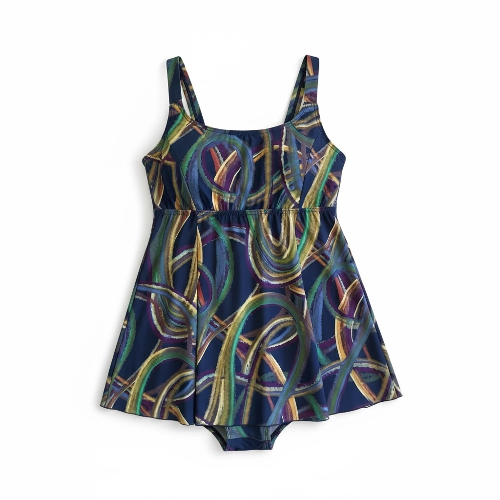 Midnight Reef Swim Dress