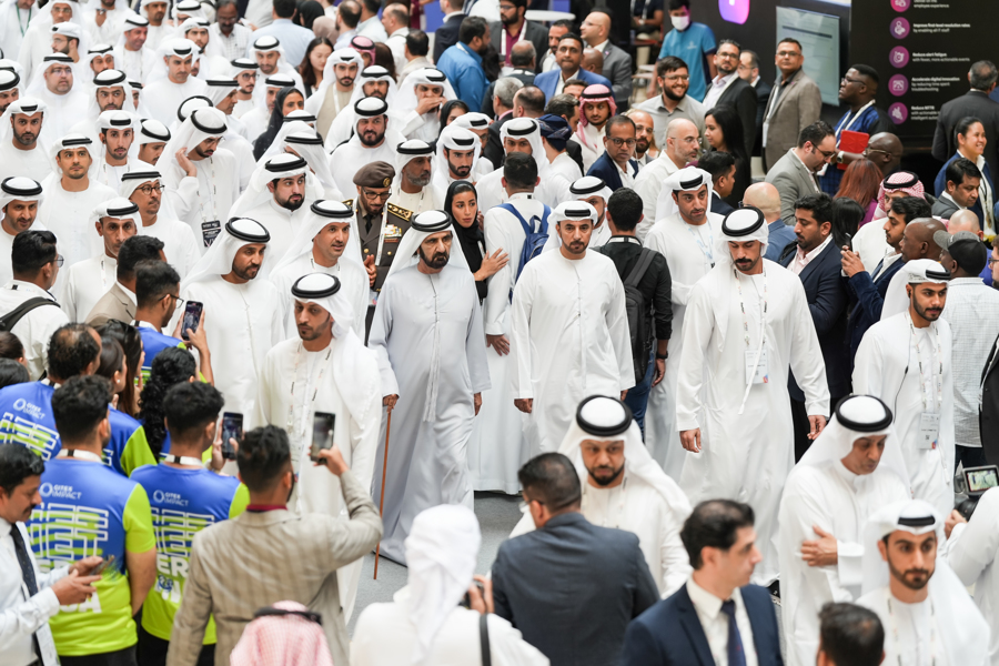 GITEX Global – Leaders and Delegates Leaders and delegates attending a previous GITEX Global exhibition in Dubai