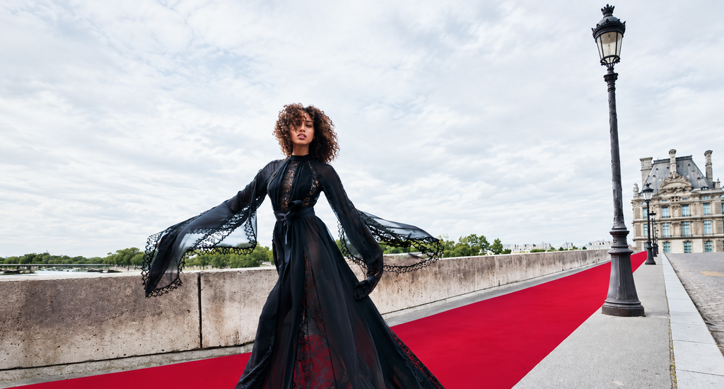 Parisian Bridge Couture in Motion